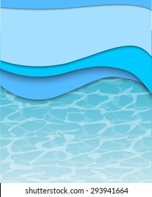 Water background underwater