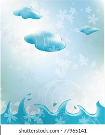 water background. vector