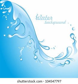 Water background. (vector illustration)