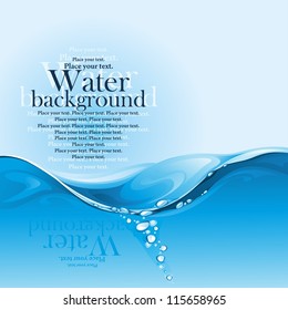 Water background. (vector illustration)