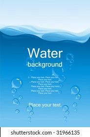 Water background. (vector illustration)