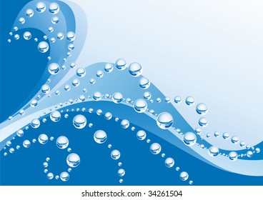 Water background. (vector illustration)