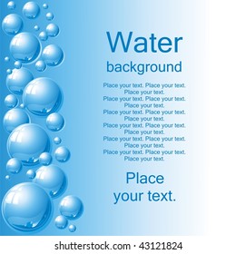 Water background. (vector illustration)