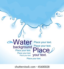 Water background. Vector illustration.