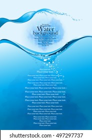 Water background. (vector illustration)