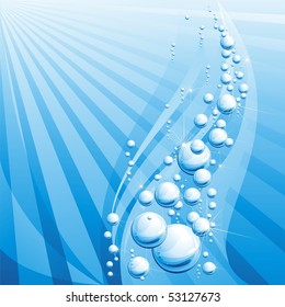 Water background. Vector illustration.