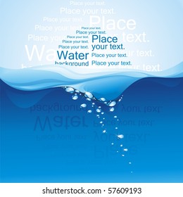 Water background. (vector illustration)