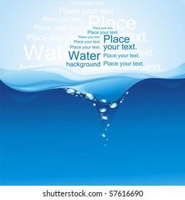 Water background. (vector illustration)