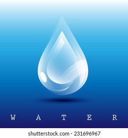 Water Background - Vector Illustration, Graphic Design Editable For Your Design