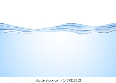 Water background with waves on the surface. Soft color and gradients. Applicable as background at health drink design concept or for perfumery advertisement
