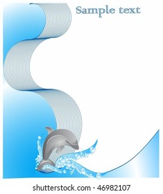 water backgrounds & dolphin