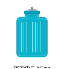 water bag hot cold warm temperature container vector illustration 