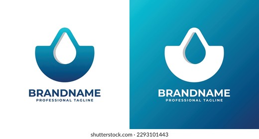 Water Bag Logo. Suitable for any business related to Water and Bag.