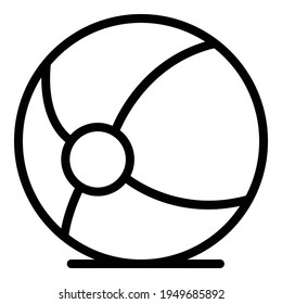 Water ball icon. Outline Water ball vector icon for web design isolated on white background