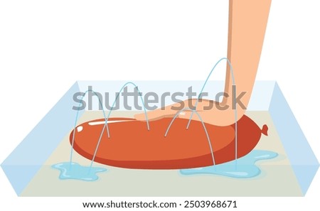 
Water in balloon experiment. balloon and water activity. Fun activity for kids. science experiments for kindergarten
