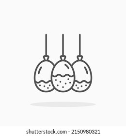 Icono de línea de globo de agua. Actrazo editable y píxel perfecto. Se puede usar para productos digitales, presentación, diseño de impresión y más.