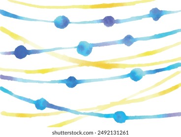 Water balloon, polka dot image, blue