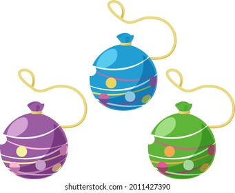 Water Baloon Set, Japanese Summer Traditional Icon Illustration [vector Image]