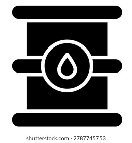 Water Barrel Icon Element For Design