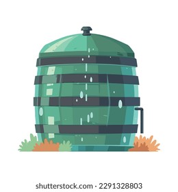 water barrel and nature icon icon isolated