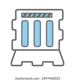 Water barrier icon vector design template