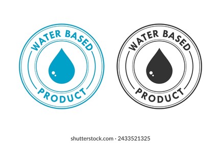 Water based design logo template illustration