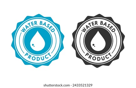 Water based design logo template illustration