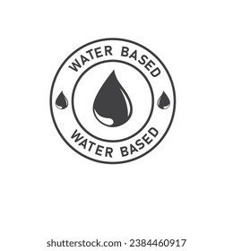 water based ingredients icon vector element design template web