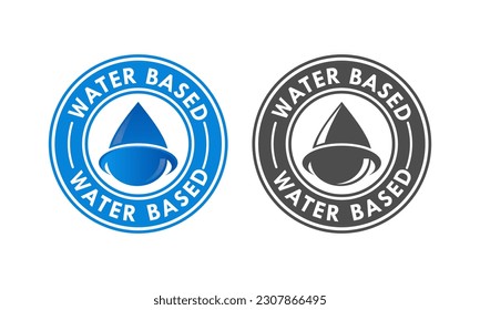 Water based logo template illustration