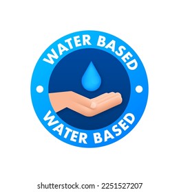 Water based product icon. Vector stock illustration.