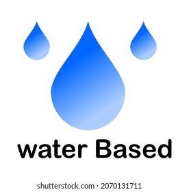 water based vector logo template illustration.This logo suitable for businees