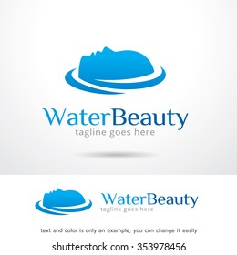 Water Beauty Logo Template Design Vector