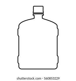 water big bottle isolated icon vector illustration design