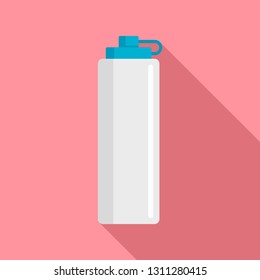 Water bike bottle icon. Flat illustration of water bike bottle vector icon for web design