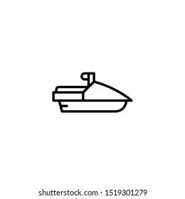 Water bike icon. Jet Ski vector icon. Transportation symbol for your web site design, logo, app, UI. Vector illustration, EPS10