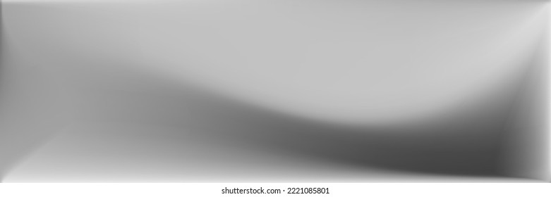 El fondo del diseño moderno Water Blank Malla de gradiente ondulado natural. Malla de gradiente ondulada ondulada de color gris monocromático. Fondo De Moda Gris Vibrante. Ilustración De Textura Desenfocada De Plata.