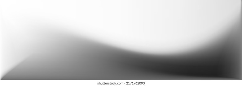 Water Blank Wavy Gradient Mesh. Gray Smooth Surface Illustration. Metallic Alluminium Modern Design Backdrop. Grey Wavy Gradient Mesh. Vibrant  Monochromatic Blurred Background.