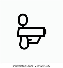 Wasserblaster-Symbol einzeln auf hellem Hintergrund, ideal für Website, Blog, Logo, Grafikdesign, soziale Medien, Benutzeroberfläche, mobile App