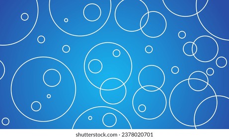 Water blue abstract background with bubbles
