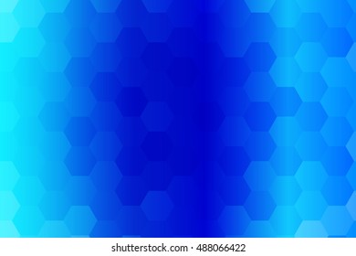 water blue color polygonal vector illustration, hexagon design for your ideas. gradient style, for business wallpaper, presentation