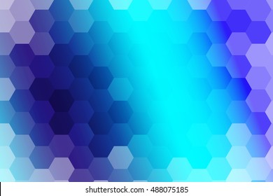 water blue color polygonal vector illustration, hexagon design for your ideas. gradient style, for business wallpaper, presentation