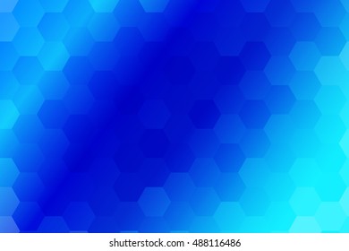 water blue color polygonal vector illustration, hexagon design for your ideas. gradient style, for business wallpaper, presentation