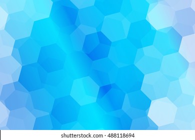 water blue color polygonal vector illustration, hexagon design for your ideas. gradient style, for business wallpaper, presentation