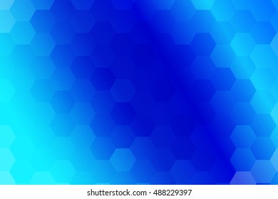 water blue color polygonal vector illustration, hexagon design for your ideas. gradient style, for business wallpaper, presentation