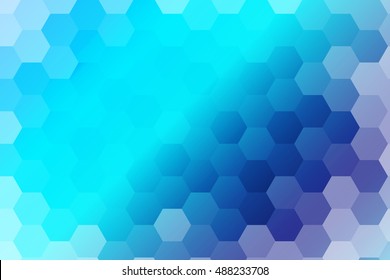 water blue color polygonal vector illustration, hexagon design for your ideas. gradient style, for business wallpaper, presentation