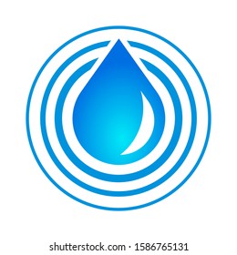 
Water And blue Drop Icon. Isolated aqua Logotype On White Background. Vector Illustration, Graphic Design For Web, Websites, Print Material