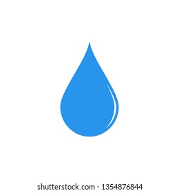 Water blue drop icon. Vector.
