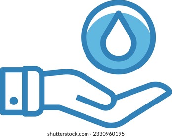 Water Blue Icon - Single Icon, Vector