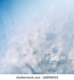 Water blurred photo background. Vector illustration