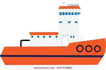 Water boat -transport -water bus-vector image eps 10 